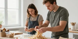 papier déchiqueté recyclage